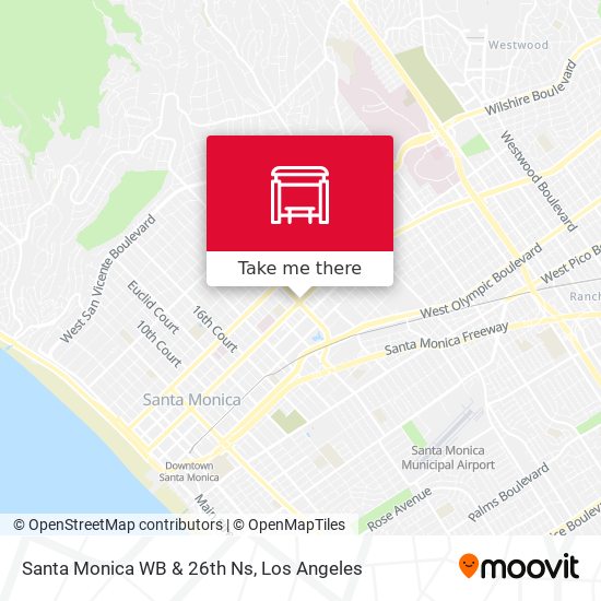 Mapa de Santa Monica WB & 26th Ns