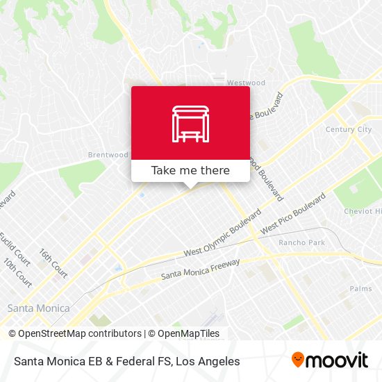 Mapa de Santa Monica EB & Federal FS