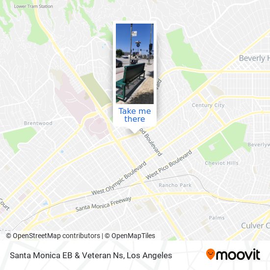 Santa Monica EB & Veteran Ns map