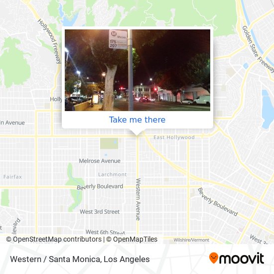Mapa de Western / Santa Monica