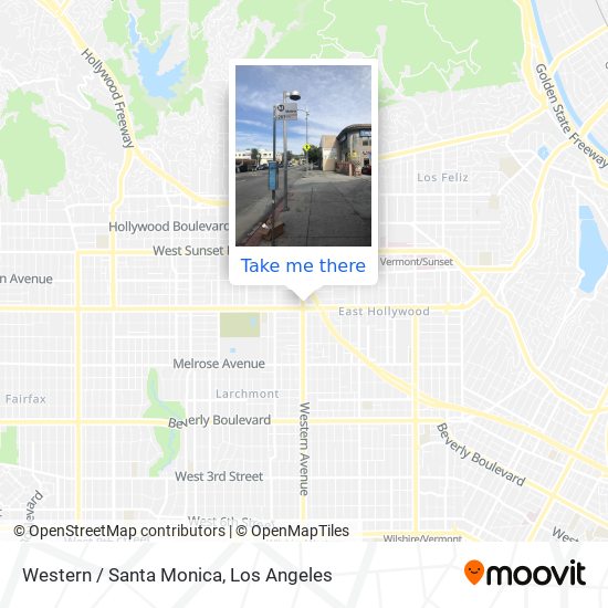 Mapa de Western / Santa Monica