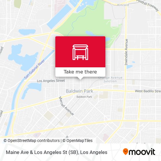 Mapa de Maine Ave & Los Angeles St (SB)