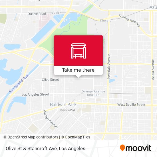 Olive St & Stancroft Ave map