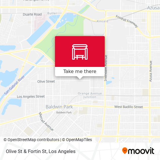 Olive St & Fortin St map