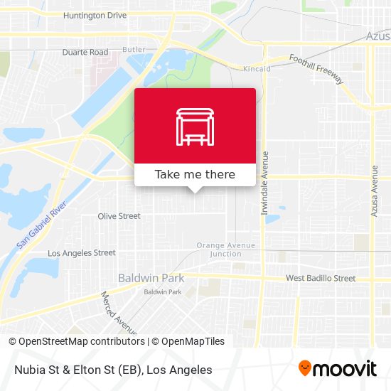 Nubia St & Elton St (EB) map
