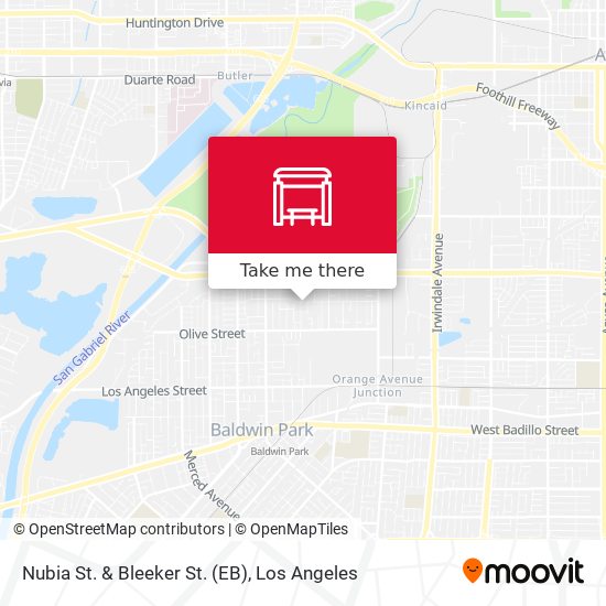 Nubia St. & Bleeker St. (EB) map