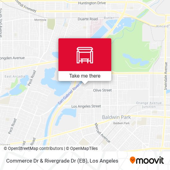 Commerce Dr & Rivergrade Dr (EB) map
