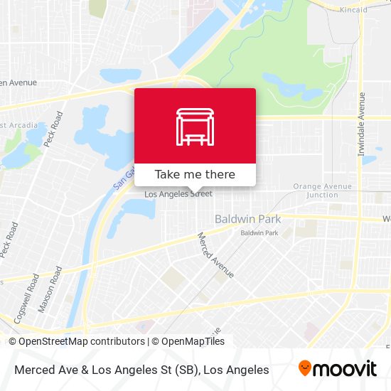 Mapa de Merced Ave & Los Angeles St (SB)