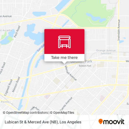 Mapa de Lubican St & Merced Ave (NB)