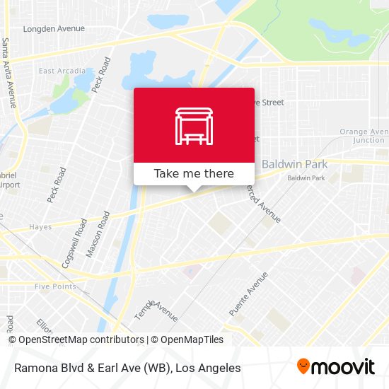 Ramona Blvd & Earl Ave (WB) map