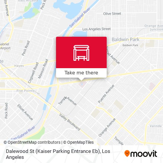 Dalewood St (Kaiser Parking Entrance Eb) map