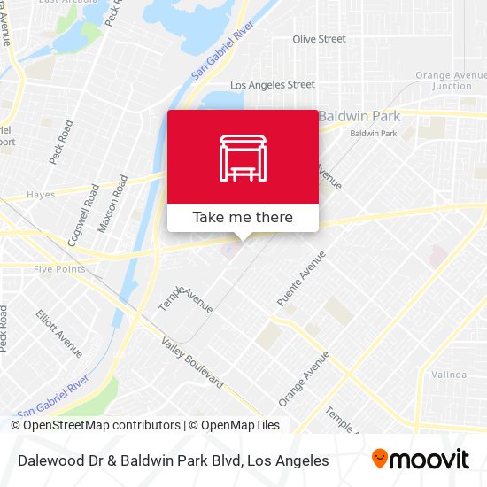 Dalewood Dr & Baldwin Park Blvd map