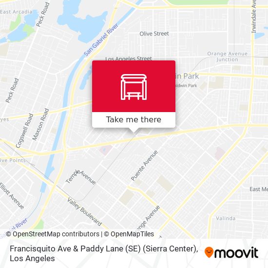 Francisquito Ave & Paddy Lane (SE) (Sierra Center) map