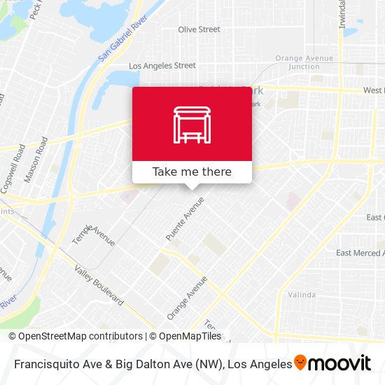 Francisquito Ave & Big Dalton Ave (NW) map