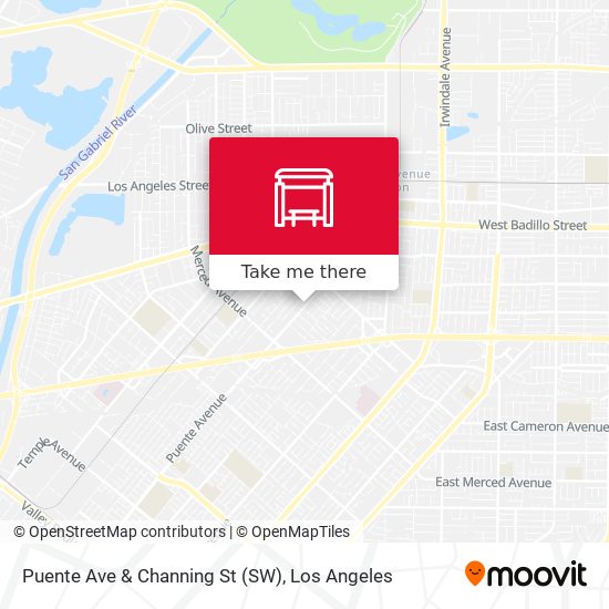 Puente Ave & Channing St (SW) map