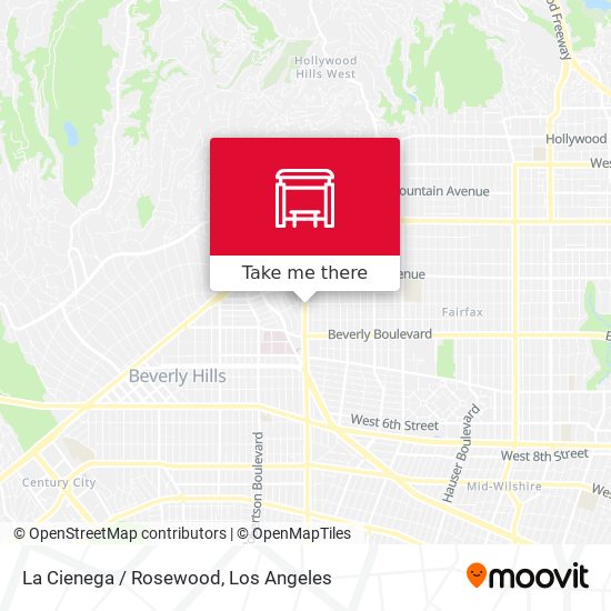 La Cienega / Rosewood map