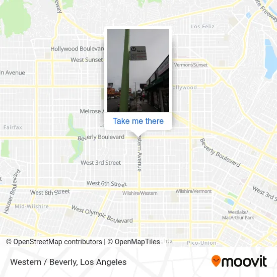 Western / Beverly map