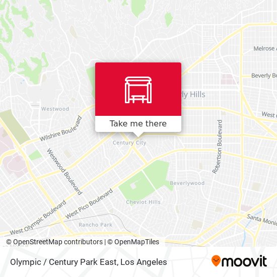Olympic / Century Park East map