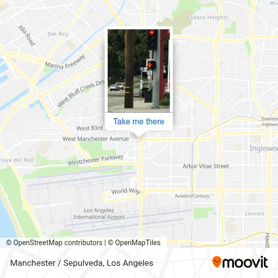 Manchester / Sepulveda map