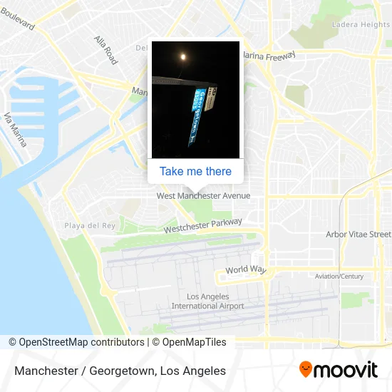 Manchester / Georgetown map