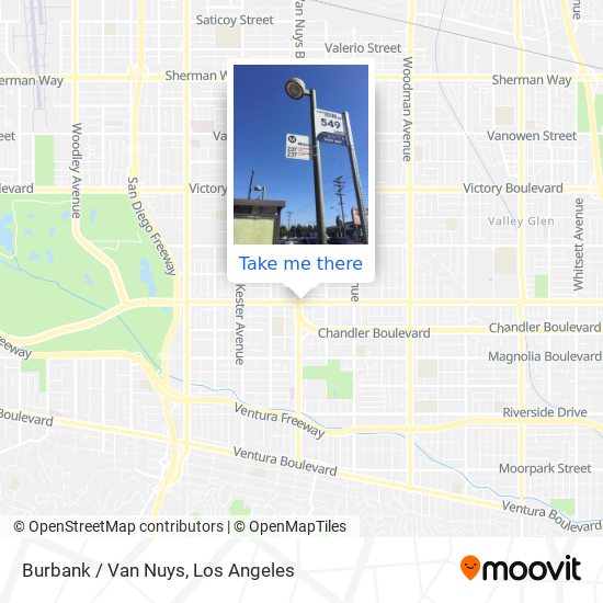 Burbank / Van Nuys map