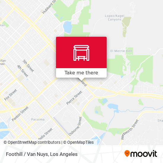Mapa de Foothill / Van Nuys