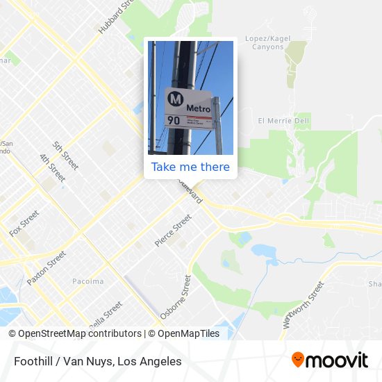 Mapa de Foothill / Van Nuys