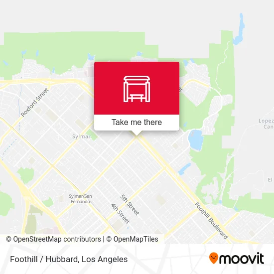 Foothill / Hubbard map