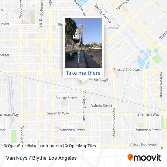 Van Nuys / Blythe map