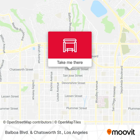 Balboa Blvd. & Chatsworth St. map