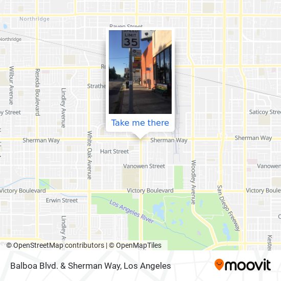 Balboa Blvd. & Sherman Way map