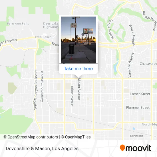 Devonshire & Mason map