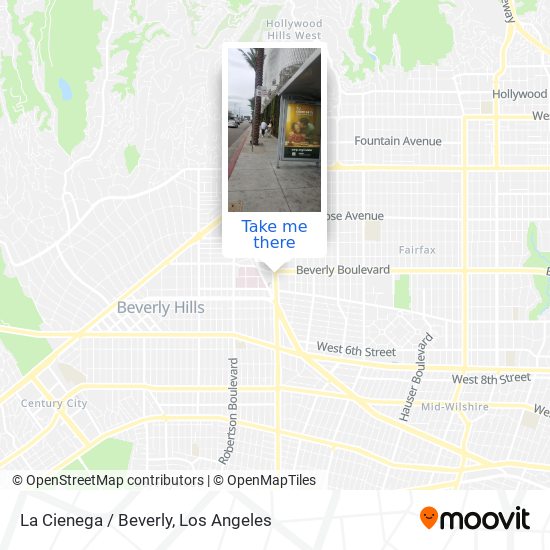 La Cienega / Beverly map