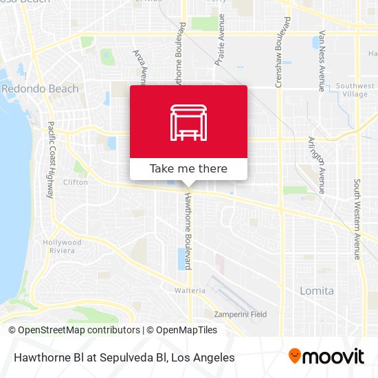 Mapa de Hawthorne Bl at Sepulveda Bl
