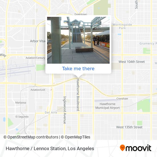 Hawthorne / Lennox Station map