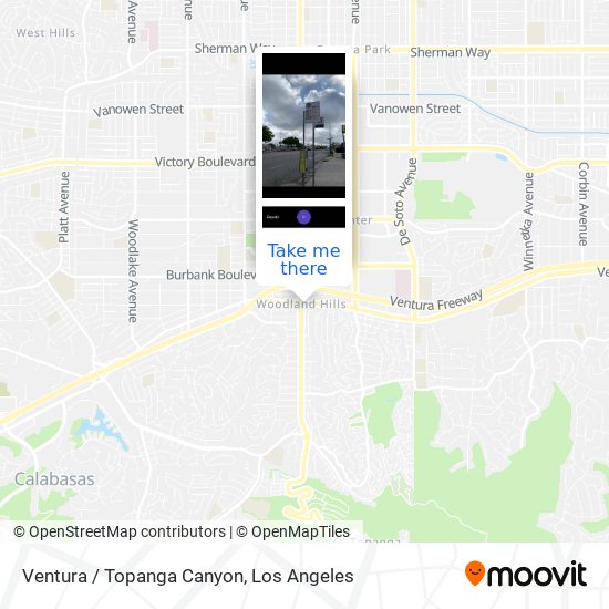 Ventura / Topanga Canyon map