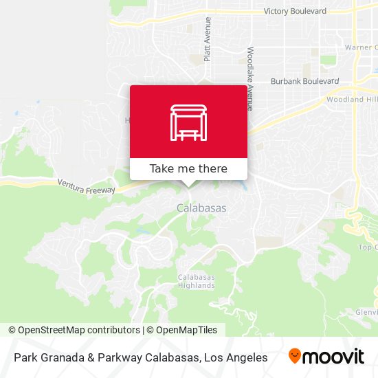 Park Granada & Parkway Calabasas map