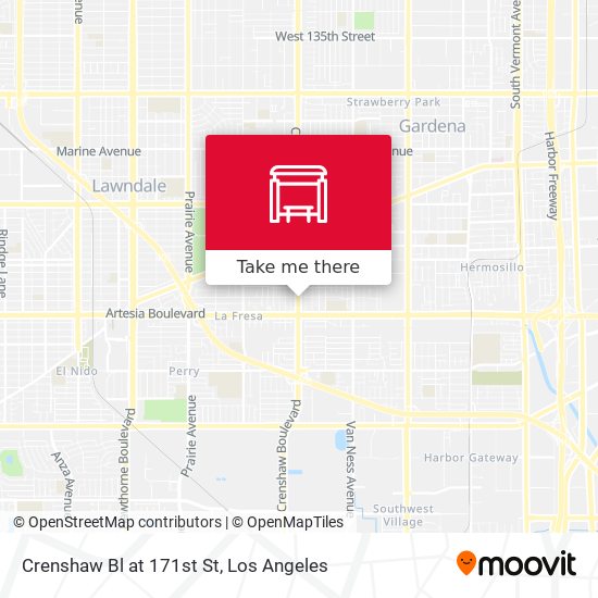 Mapa de Crenshaw Bl at 171st St