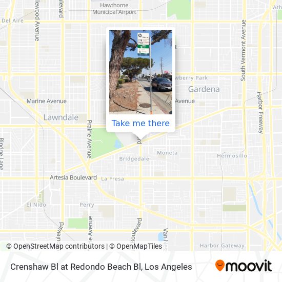 Mapa de Crenshaw Bl at Redondo Beach Bl