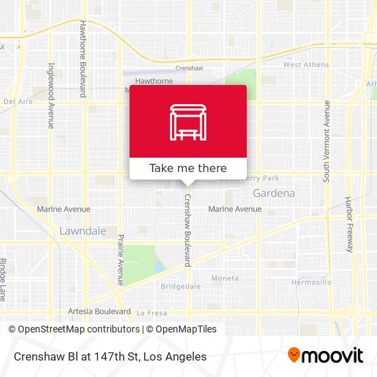 Mapa de Crenshaw Bl at 147th St