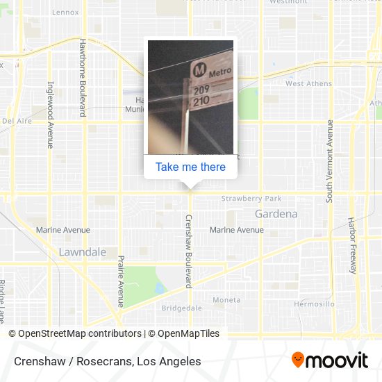 Crenshaw / Rosecrans map