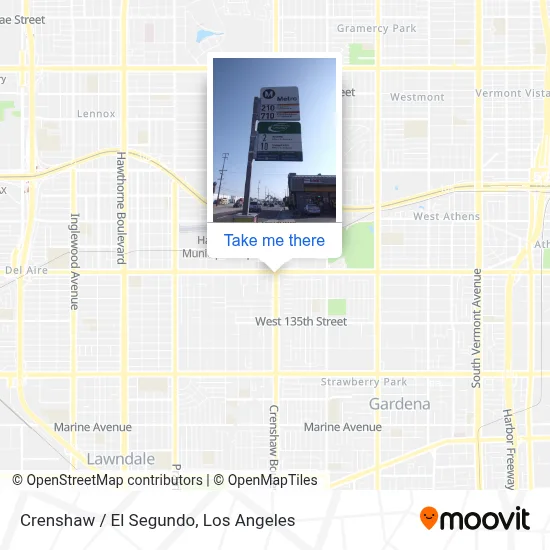 Crenshaw / El Segundo map