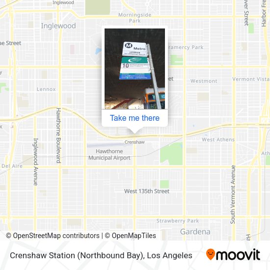 Crenshaw Station (Northbound Bay) map