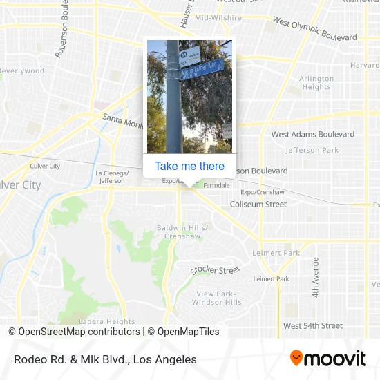 Rodeo Rd. & Mlk Blvd. map