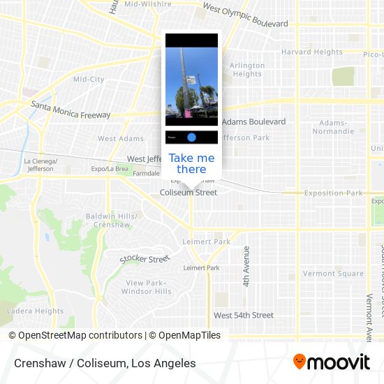 Crenshaw / Coliseum map