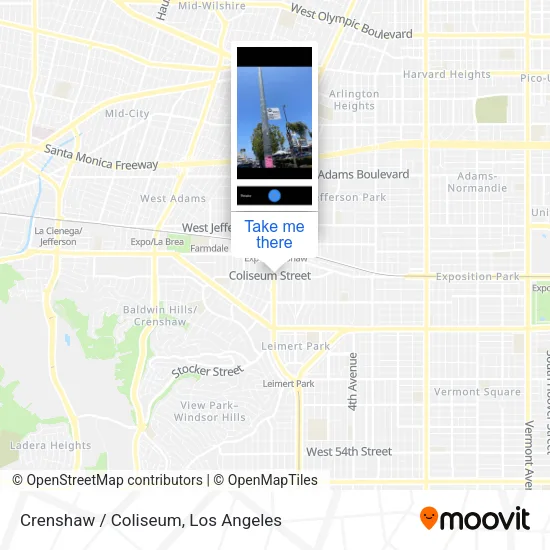 Crenshaw / Coliseum map