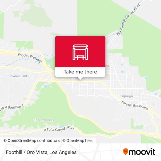 Foothill / Oro Vista map