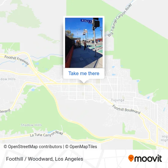 Foothill / Woodward map