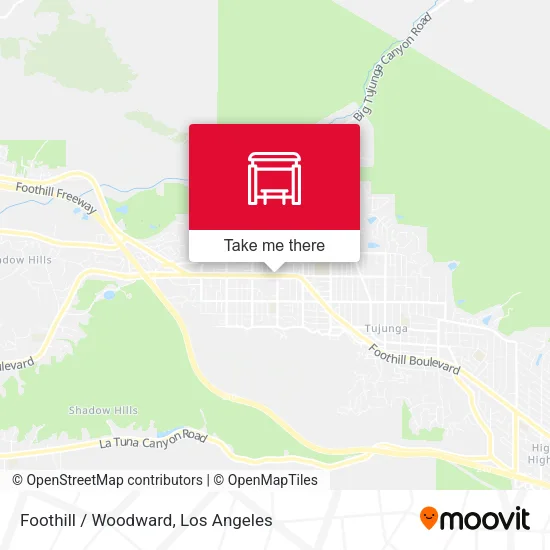 Foothill / Woodward map