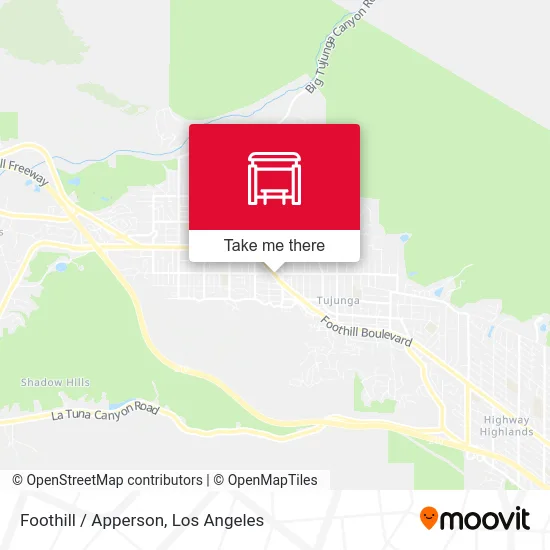 Foothill / Apperson map